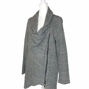 Soft Surroundings Sz S Cardigan Gray Assymetrical